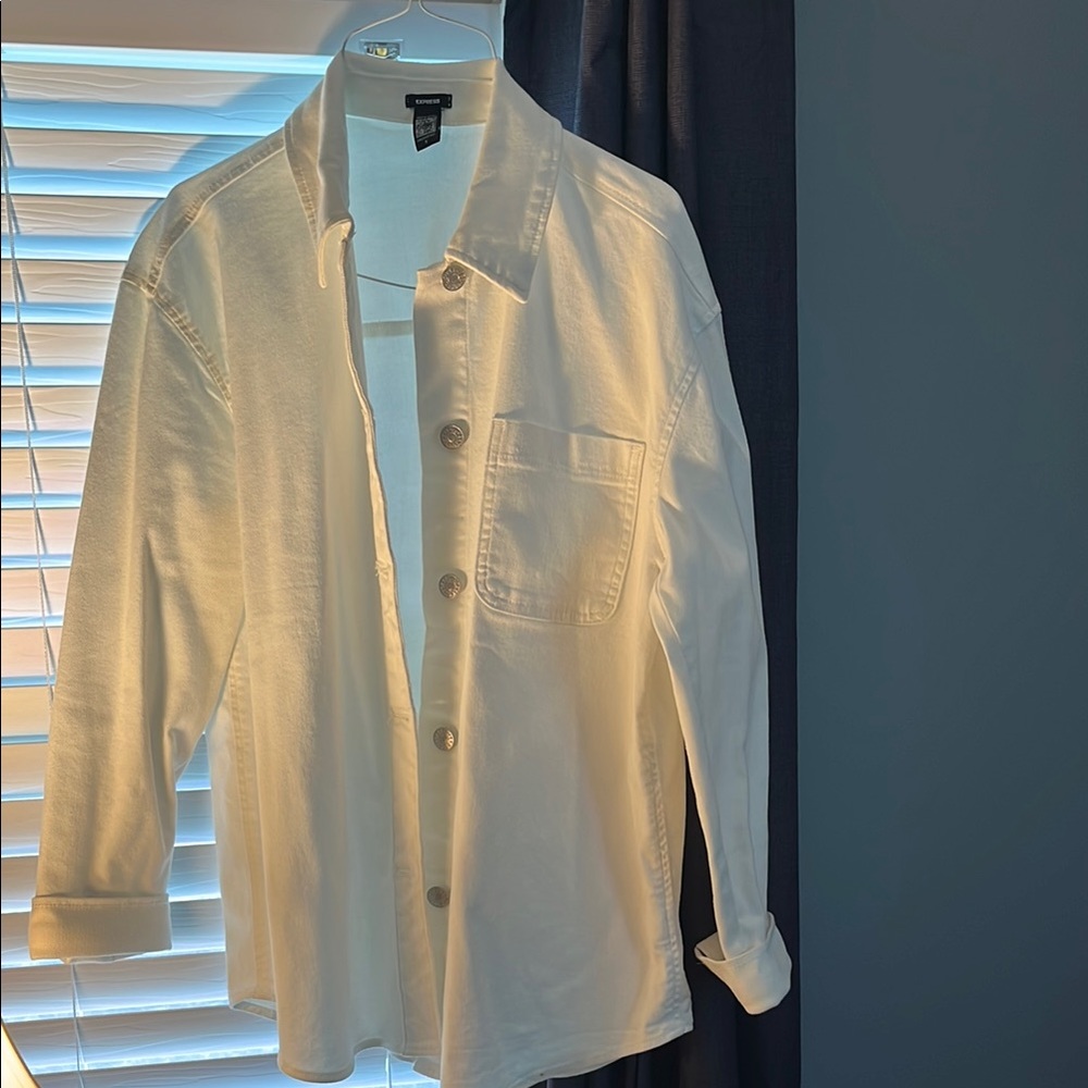 Express White Jean Jacket